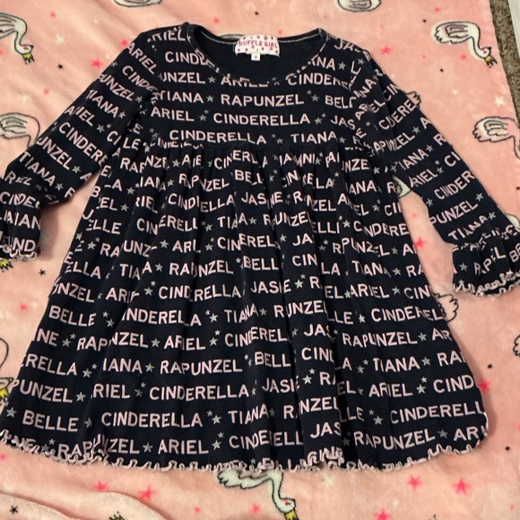 Ruffle Girl Other - Disney Princess Navy Blue Casual Dress for Kids